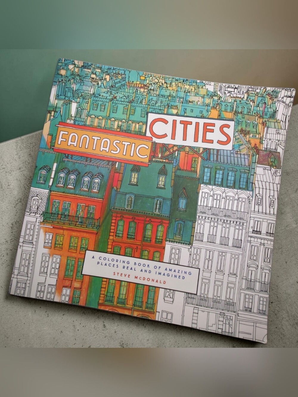Adult Coloring Book: Cities and Real Images, "Detailed". #CRA1